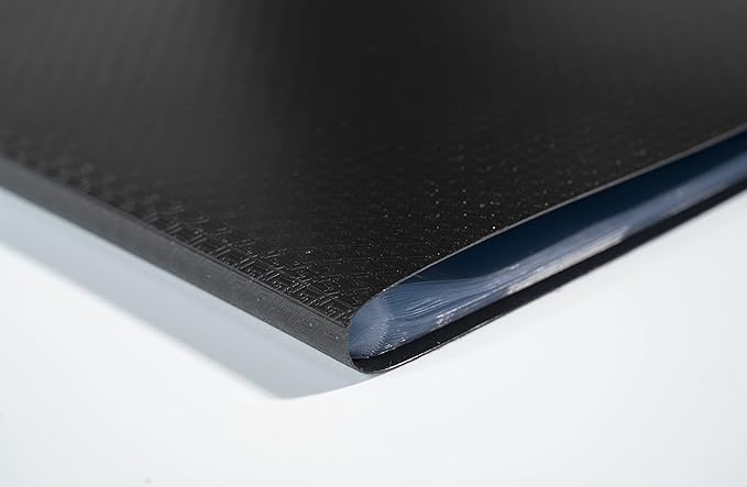 EXACOMPTA Protège-documents en polypropylene 5/10e OPAK pochettes Cristal 60 vues - A4 - Noir